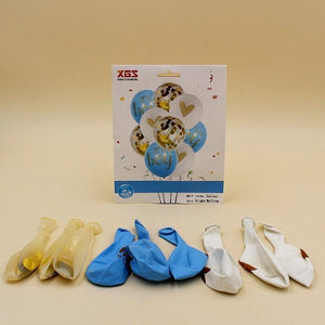Balloons Foil Confetti Its a Boy with heart Pack of 9 - Basics.Pk