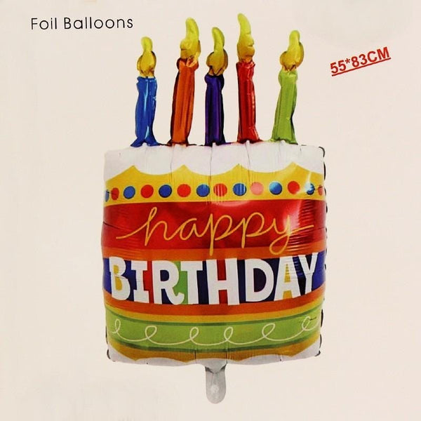 Balloons Foil LARGE Birthday Cake 33 inches - Basics.Pk