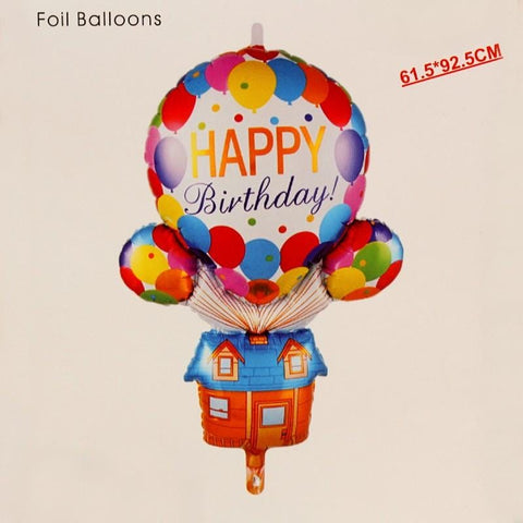 Balloons Foil LARGE Birthday House 37 inches - Basics.Pk