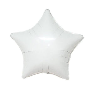 Balloons Foil Star Shape White - Basics.Pk