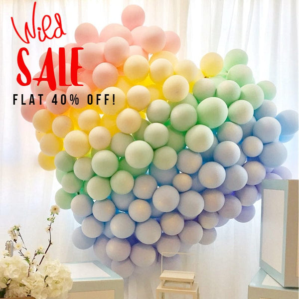 Balloons Milky Mix Color 10 inches ( 10 , 25, 50 or 100 balloons )