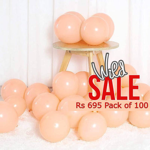 Balloons Milky ORANGE Color 10 inches ( Single, 10 , 25, 50 or 100 balloons )