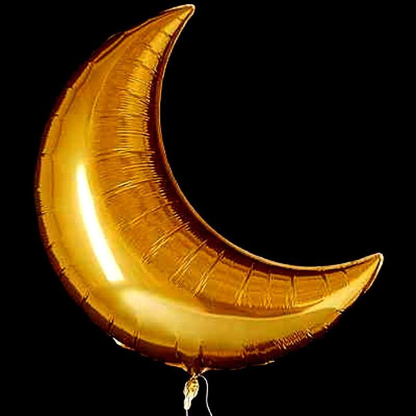 Balloons Foil 24" inches  Golden Moon - Basics.Pk