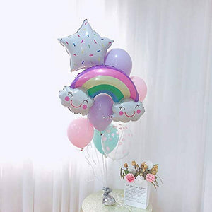 Balloons Foil Rainbow Pack of 8
