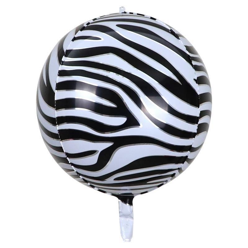 Balloons Foil 4D Jungle Zebra 22 inches