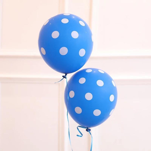 Balloons Dots Dark Blue Color Single - Basics.Pk