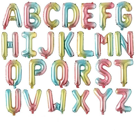 Balloons  Foil 17″ Rainbow Alphabet - Basics.Pk