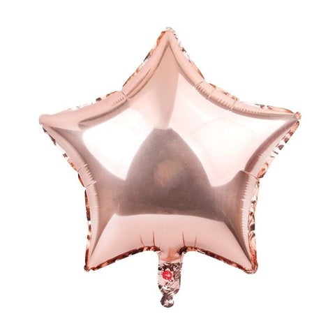 Balloons Foil Star Shape Rose Gold  (10 Inches)
