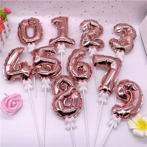 Balloons Self Inflating Rose-Gold foil Number.1 - Basics.Pk