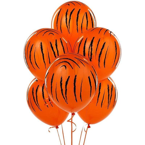 Balloons Tiger Stripes Party Balloons (Pack of 6) - Basics.Pk