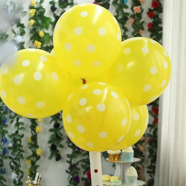 Balloons Dots Yellow Color ( Single )