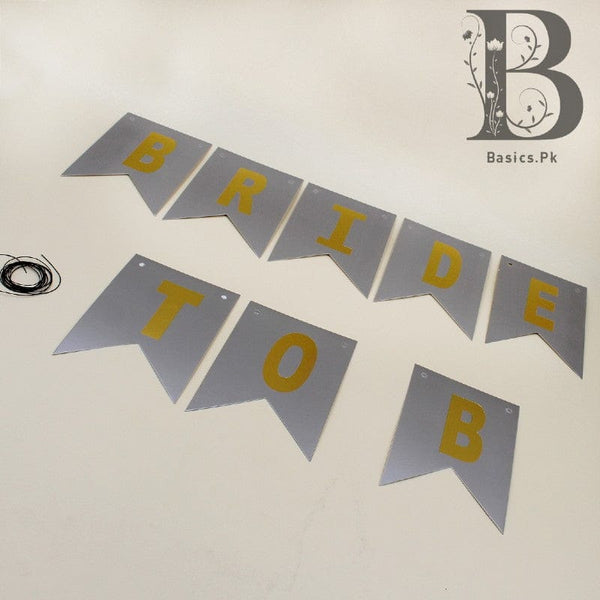 Banner Bride To B Small Silver