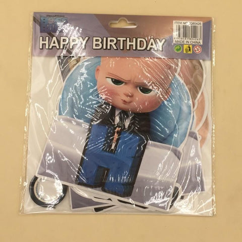 Banner Happy Birthday Baby Boss - Basics.Pk