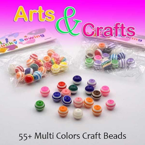 Beads 55+ Translucent Ball lines Beads ( 3 packs ) - Basics.Pk