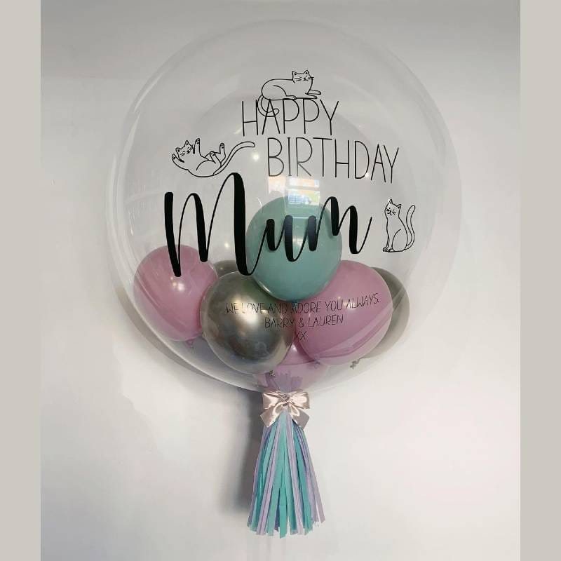 Balloon Baskets (3B) -Happy Birthday Mom+Custom Writing
