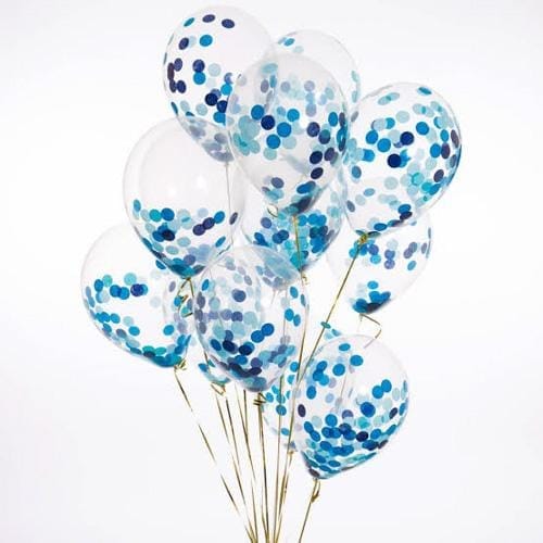 Balloons Confetti  Pack of 5 Blue - Basics.Pk