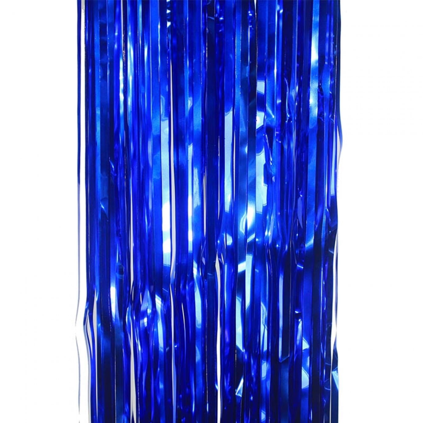 Curtains Foil Strips Dark Blue Shimmer