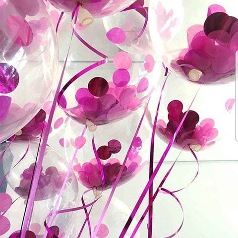 Balloons Confetti  Pack of 5 Pink - Basics.Pk