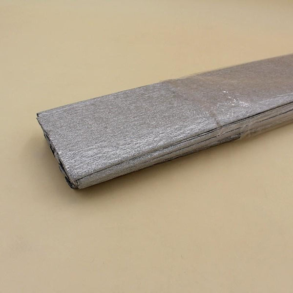 Crape Paper in Silver Color ( single sheet 2 x 6 feet ) - Basics.Pk