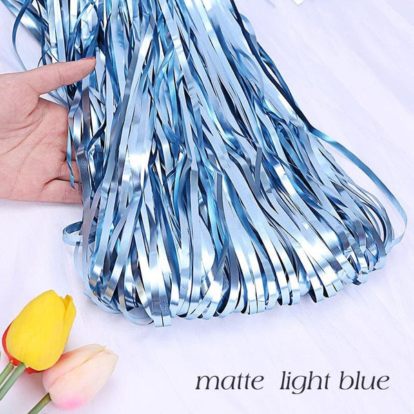 Curtains Foil Strips Tone Light Blue