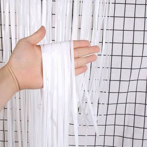 Curtains Foil Strips Matt White