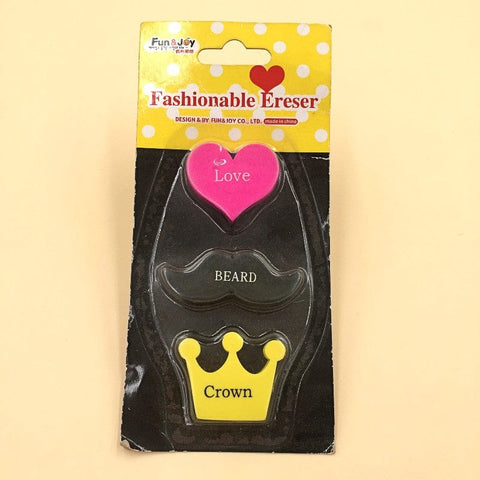 Fashionable Eraser (Pack 3)