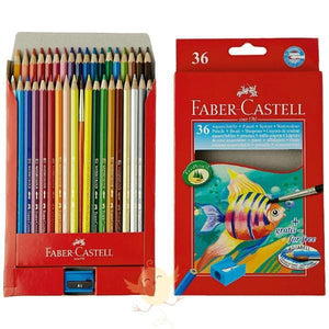 FABER CASTELL 36 WATER Color Pencils - Basics.Pk