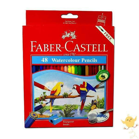 FABER CASTELL 48 WATER Color Pencils - Basics.Pk