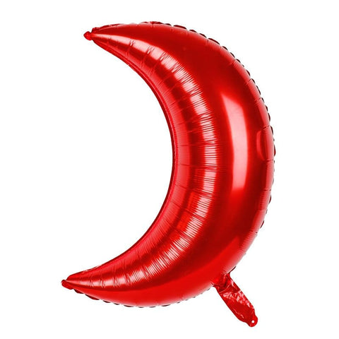 Balloons Foil 10" inches  Red Moon
