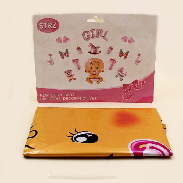 Balloons Foil A New Baby Girl Pink Pack Of 17