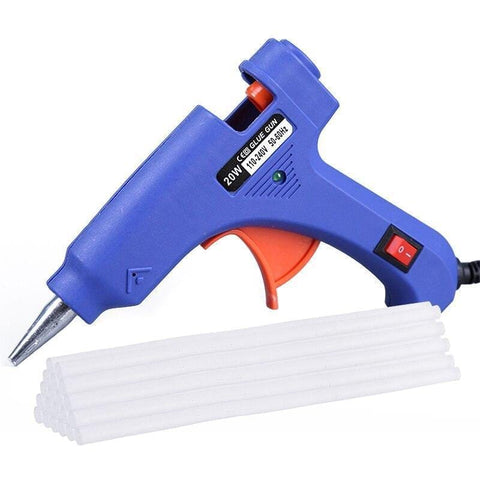 Glue Gun Hot Melt 20W Blue Small - Basics.Pk