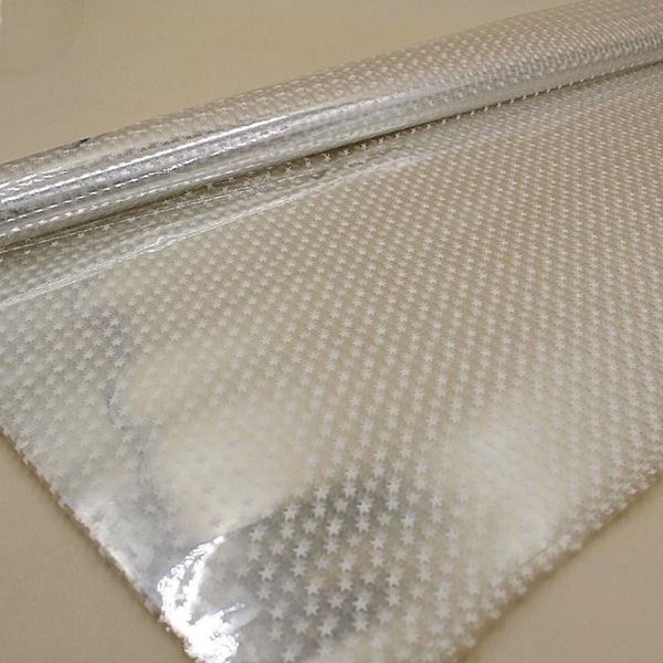 Wrapping Sheet Transparent With White Stars (Gift Sheet) - Basics.Pk