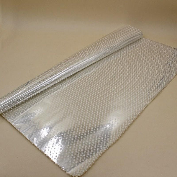 Wrapping Sheet Transparent With White Stars (Gift Sheet) - Basics.Pk