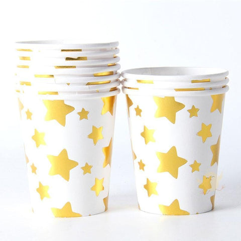 Cups Golden Star pk10 - Basics.Pk