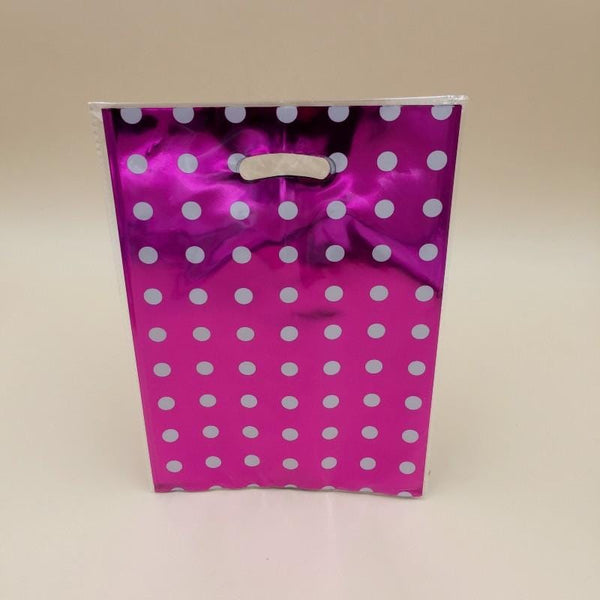 Goody Bag Foil Dots (Pink-White) - Basics.Pk