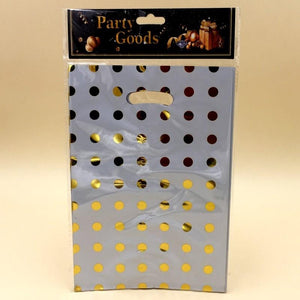 Goody Bag Foil Dots (White-Golden) - Basics.Pk