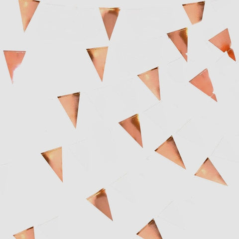 Hanging Garland Rose Gold Triangles