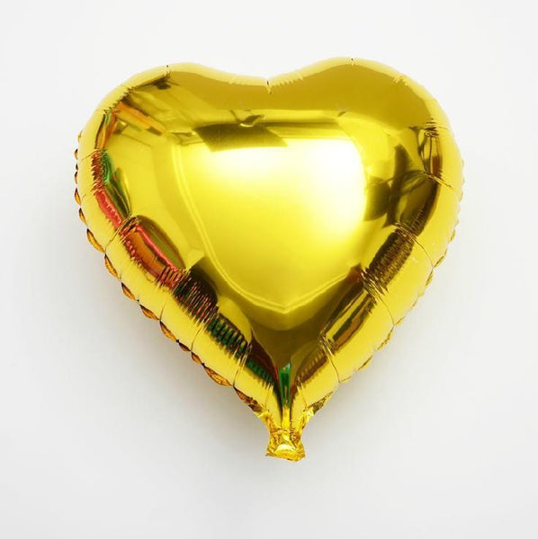 Balloons Foil Heart Shape Golden - Basics.Pk