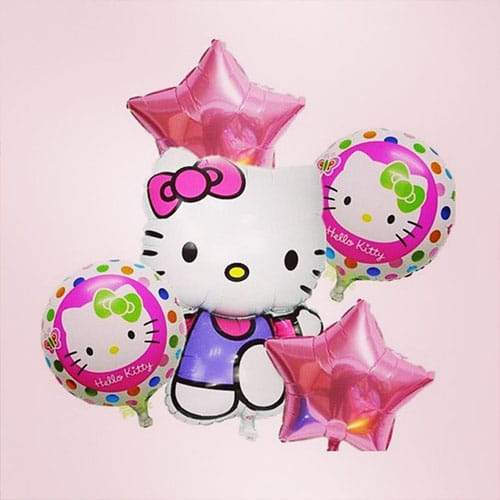 Balloons Foil Character Hello Kitty Pack of 5 - Basics.Pk