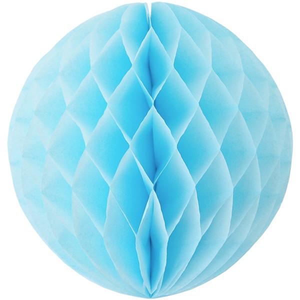 Honey Comb Ball 6" in Light Blue - Basics.Pk