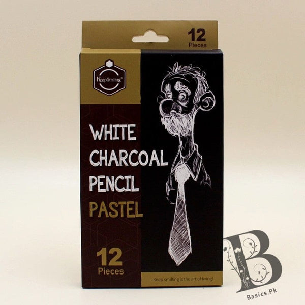 Keep Smiling White charcoal pencils ( Single)