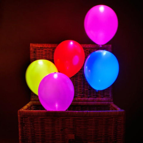 Balloons Pack of 5 LED Multi - Basics.Pk