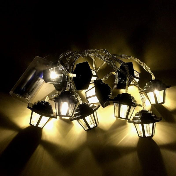 Lights - 10 Small Warm Lantern String Lights - Basics.Pk