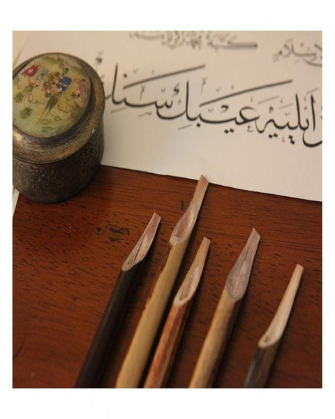 Qalam Wooden hollow Calligraphy imported - high quality (Single) - Basics.Pk