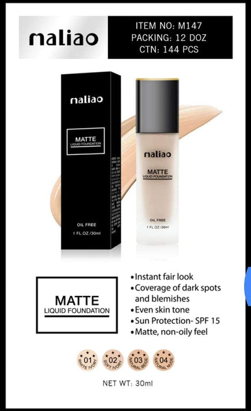Maliao Oil Free Matte Liquid Foundation