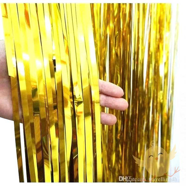 Curtain Foil Strips Golden - Basics.Pk