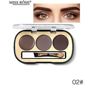 Miss Rose 3 Colors Eyebrow Powder
