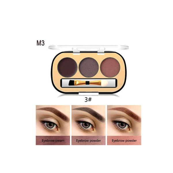Miss Rose 3 Colors Eyebrow Powder