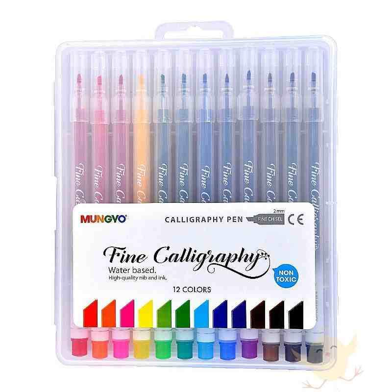 Mungyo 12 Calligraphy Pen water based (MCF-12) - Basics.Pk
