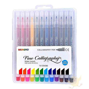 Mungyo 12 Calligraphy Pen water based (MCF-12) - Basics.Pk